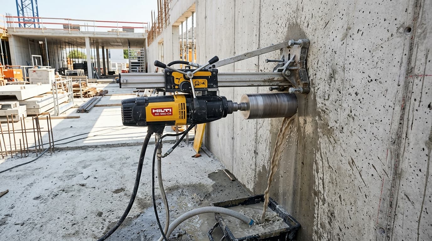 Betonboren professioneel gaten boren in beton