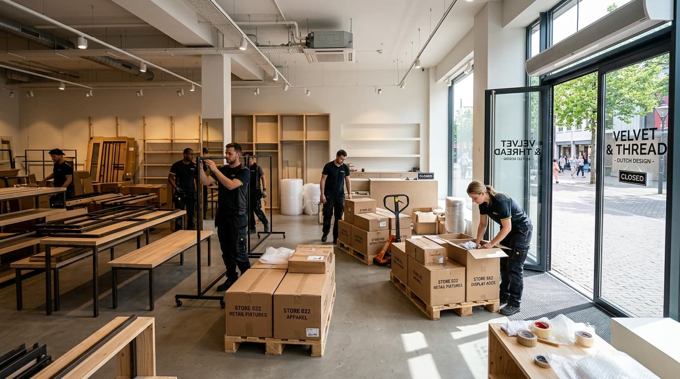 Sloop Gigant winkel ontruimen en winkelpanden leeghalen